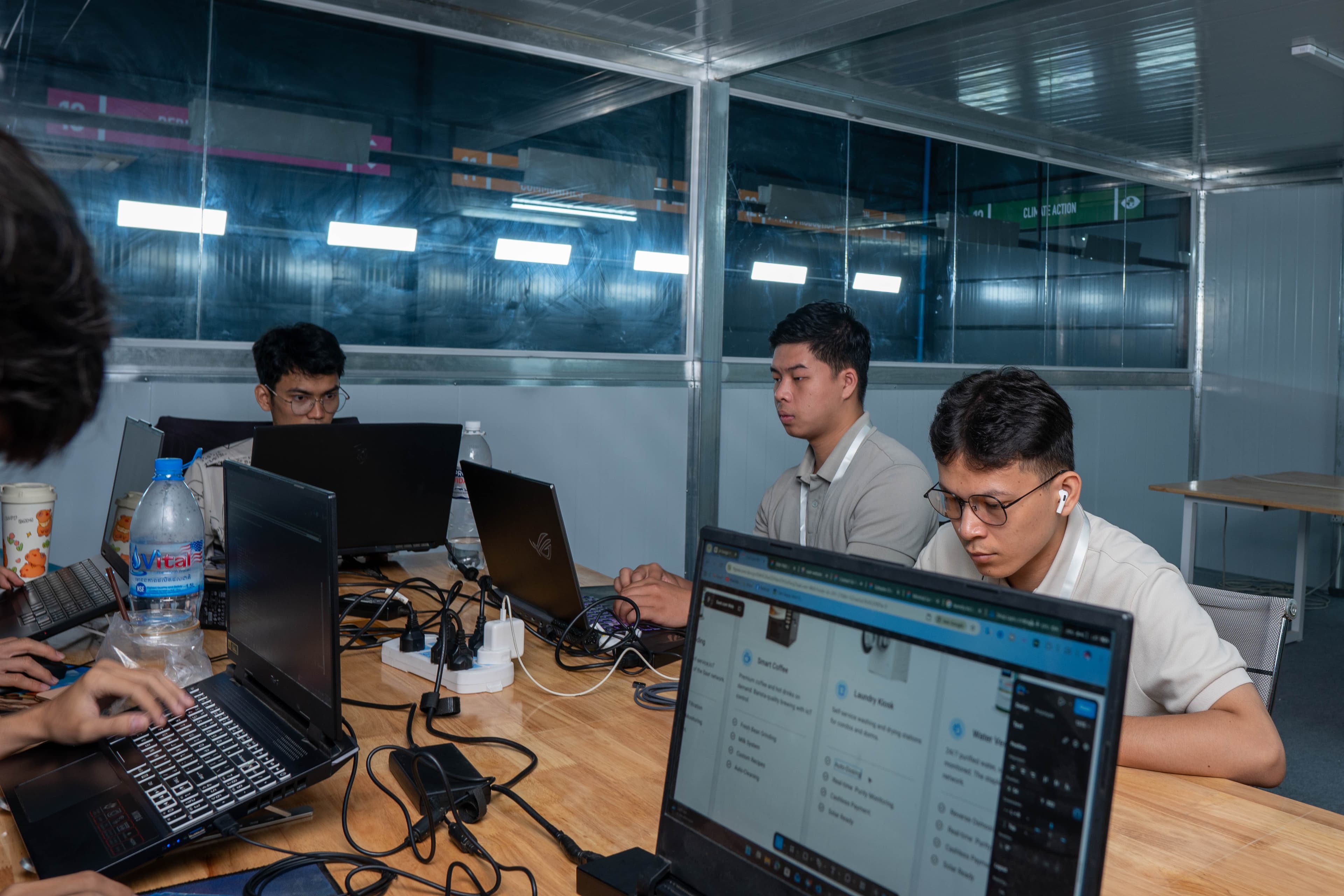 Saat team during a research activity.
